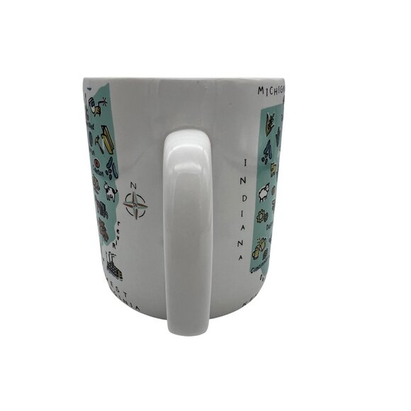 Ohio Map Mug 222 Fifth My Place 27oz Dishwasher Microwave Safe Oversized - Picture 4 of 6